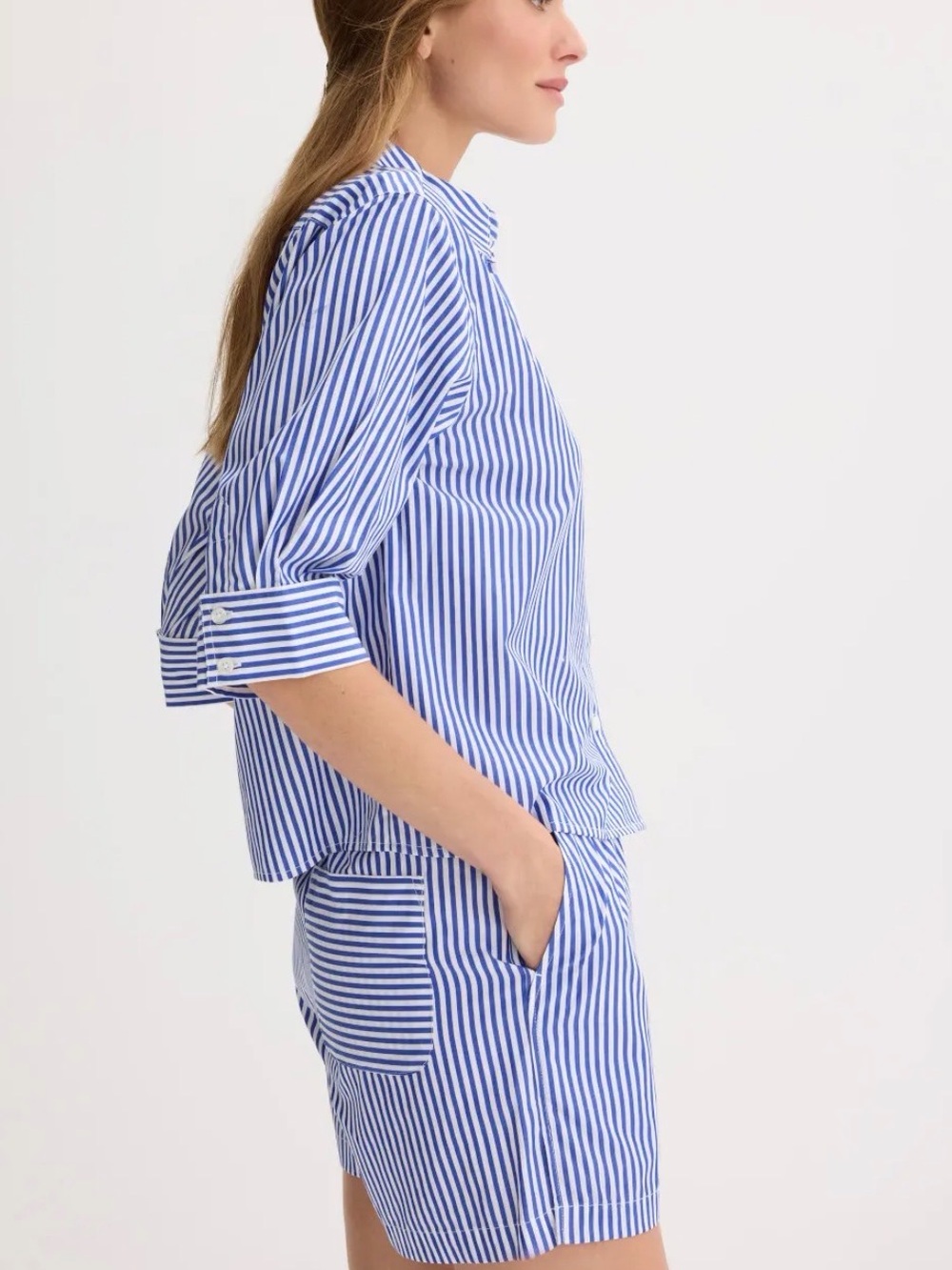 rag & bone Lucia Striped Poplin Shirt Size Small - Picture 3 of 8